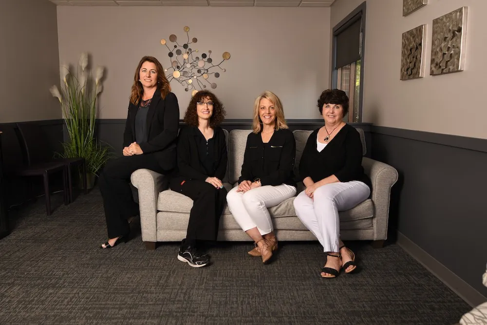 The four members of the front desk team of Dentistry Dublin